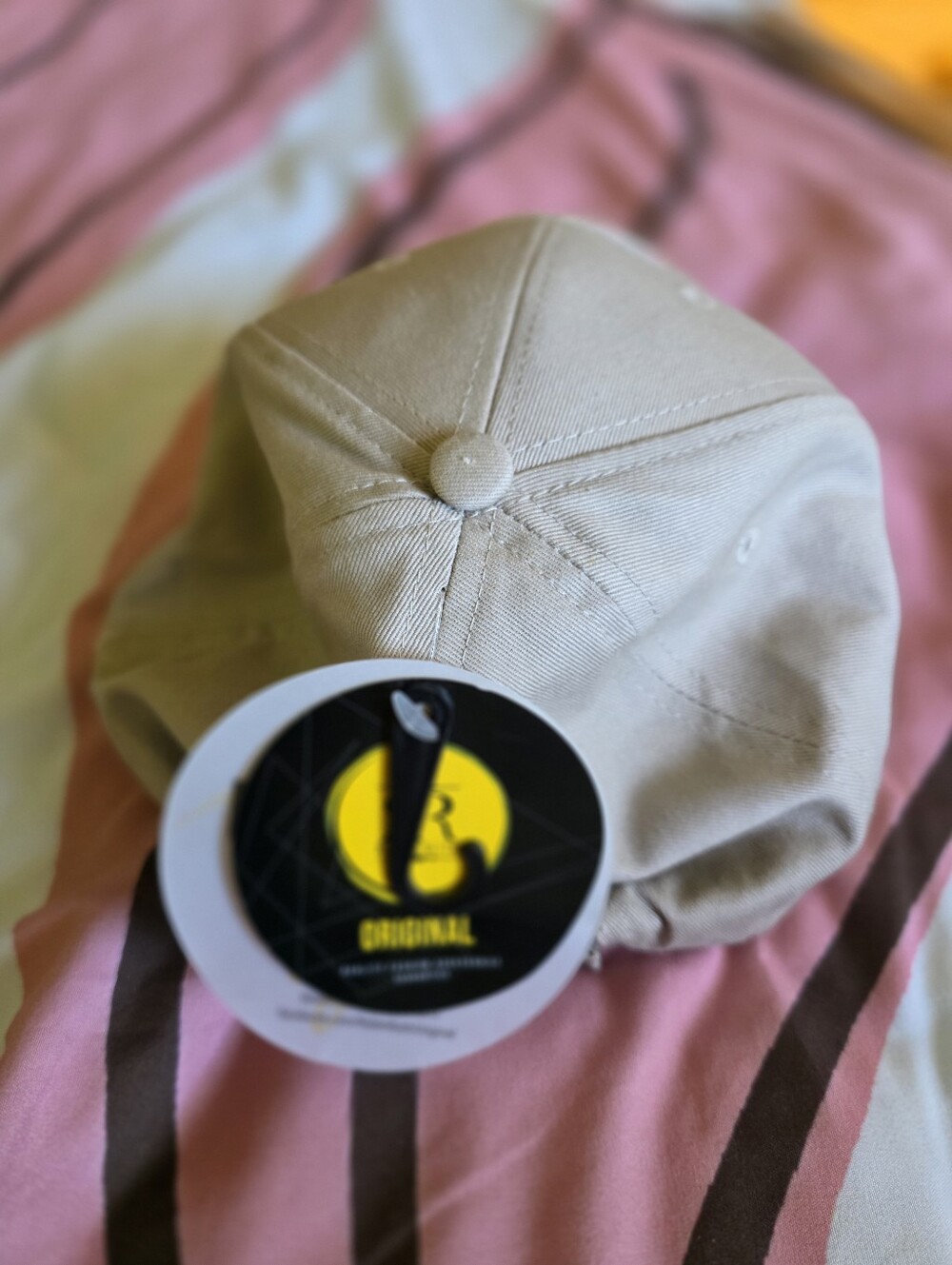 Robin Ruth San Diego Hat NWT Tan Beige Embroidered Adjustable Baseball Cap - Picture 6 of 7